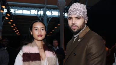 Chris Brown with His Kids
